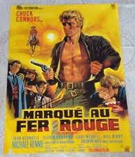 AFFICHE CINEMA 58X77 western MARQUE AU FER ROUGE