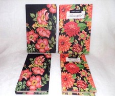 Boite faux livre en bois Décor Fleurs Modèle Aléatoire Gm
