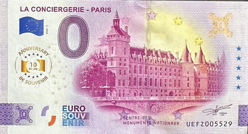 Billet euro conciergerie - billet, la