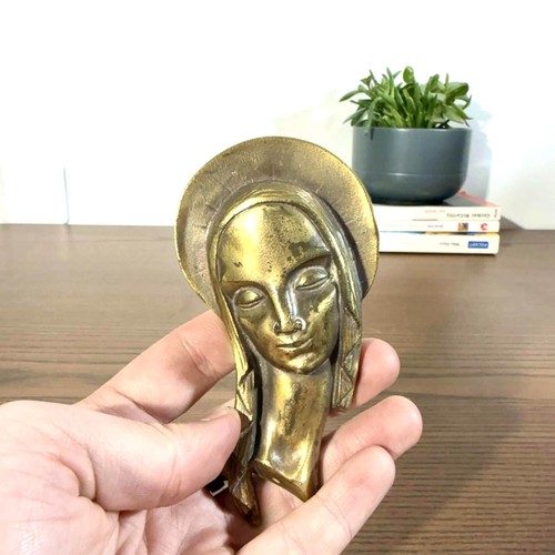 Sculpture vierge bronze - sculpture,