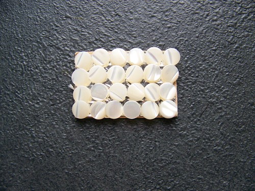 Plaque boutons nacre - lot, de