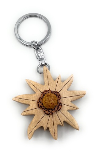 Porte clés bois fait main - porte-clés,