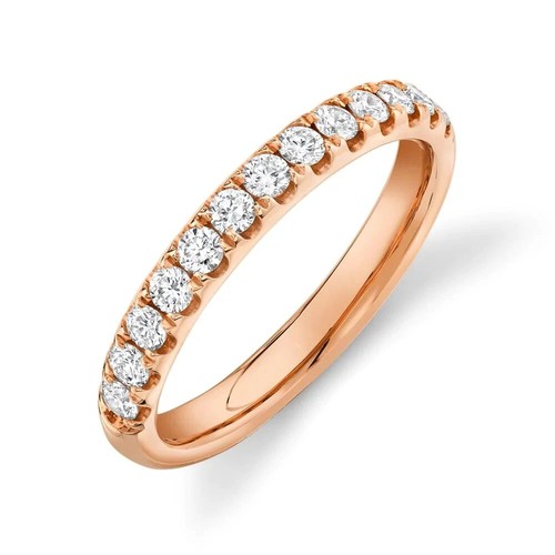 14k rose diamant bande - 14k,