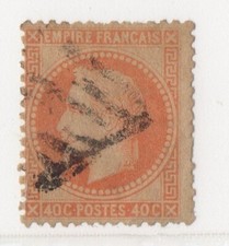 FRANCE ! RR Timbre ancien NAPOLEON LAURE de 1862 n°31f  GRILLE d'ITALIE