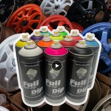 Pack 4 JANTES Peinture Vinyle FULL DIP COULEUR MAT Spray Plasti FULLDIP covering