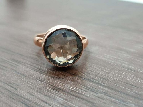 Bague quartz fumé - , pierre