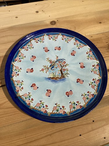 Beau grand plat - plat, en