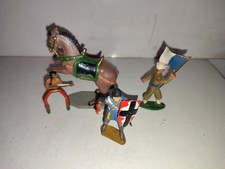 LOT DE 4 STARLUX SOLDAT LEGION ETRANGERE DRAPEAU - INDIEN - CHEVALIER - 1 CHEVAL