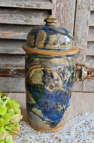 Ancien pot gres borne - pot,