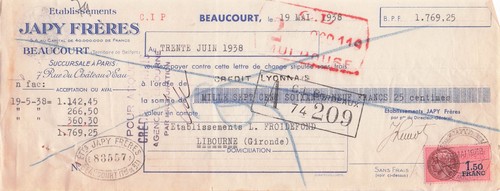 Beaucourt fabricant japy - beaucourt,