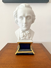 Élégant Buste de Chopin en Biscuit – Camille Tharaud, Limoges