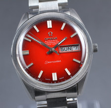 Rare montre automatique Omega Seamaster Cal.563 cadran rouge dégradé des anné...