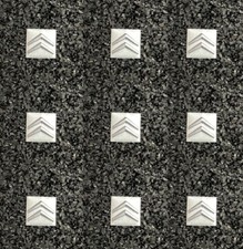 1 x Sticker Clé Logo Citroën Carré C2 C3 C4 C5 C6 C8 Berlingo Jumpy autocollant