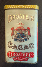 Boîte Droste’s Cacao  / Vintage tin box with sealed cocoa bag
