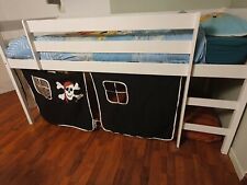 lit mezzanine pirate toboggan 200x90 + matelas donné 