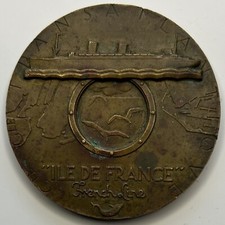FRANCE - Médaille Compagnie Transatlantique 1949 - Paquebot - M. Renard - Bronze