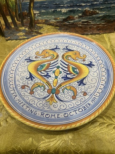 Plat céramique italienne - en,