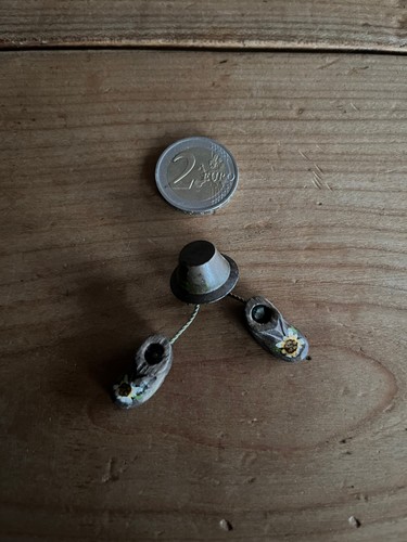 Bijoux broche ancien - broche, bois