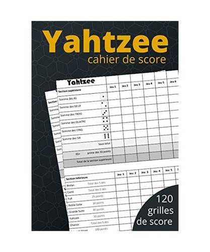 Yahtzee cahier score le - cahier, de