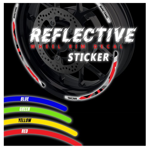 Sh22 reflective wheel rim - sh22,