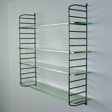 Bibliothèque à Mur Vintage Design Métal Émaillé des Années 60 Originale