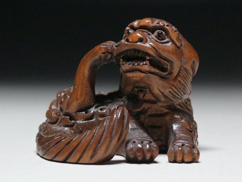 Ancien lion japonais netsuke - netsuke,