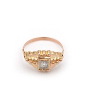 Bague Retro solitaire diamant