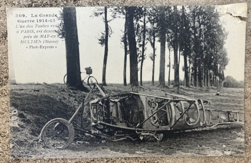 Cpa avion abattu 1915 ww1 - avion,