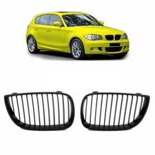 2 calandre noir mat pour BMW série 1 phase 1 E81 E87 et pack M