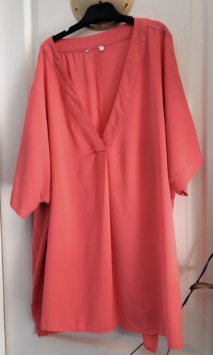 Tunique rose corail manches