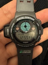 Rare Vintage Casio CPW-110-1V Digital Compass watch NOS NEW Made In Japan