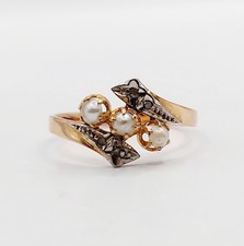 Bague antique or rose 18k