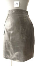 Jupe N°11 cuir Agneau "Noir"  Vintage 1980 - "SERGE MIKO" - T.38