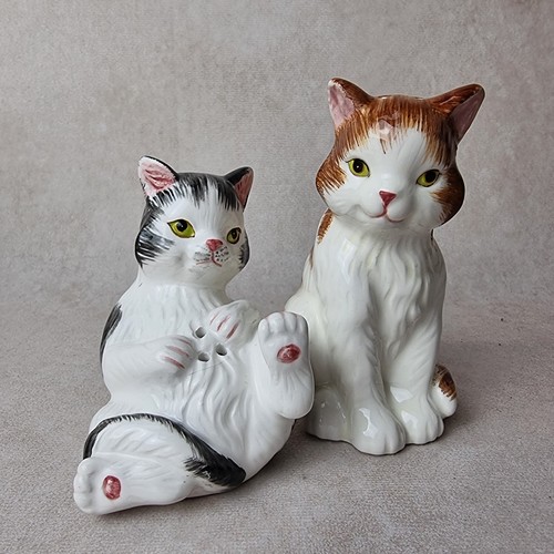 Chat sel poivre vintage - -, duo