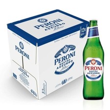 Peroni Nastro Azzurro Maïs Nostrano Bière Bouteille En 62 CL X 12 Pièces
