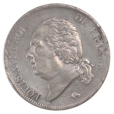 Monnaie, France, Louis XVIII
