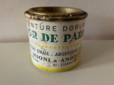 ANCIENNE BOITE METAL PEINTURE DOREE L'OR DE PARIS - ETS MIONI & ANDRIEU
