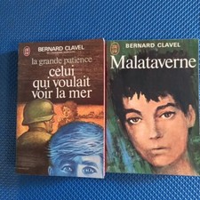 Bernard Clavel Lot De 2 Livres J'ai Lu Malataverne La Grand Patience Bon Etat.