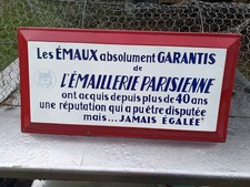 Ancienne plaque émaillée