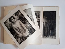 CHATAUBRIAND, Combourg. Eaux-fortes d'Albert Decaris. Le Fuseau chargé de laine.