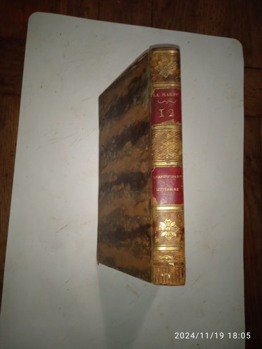 Oeuvres harpe tome 12 - la,