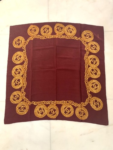 Chanel foulard bordeaux - foulard, -100%