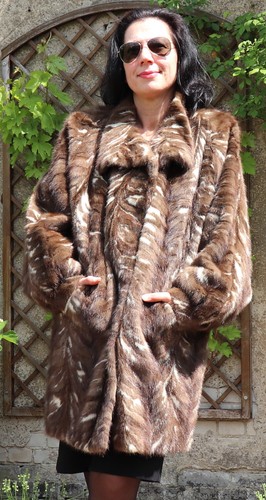 Veste vison fourrure long - de,