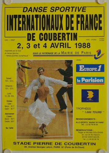 Affiche danse sportive - danse,