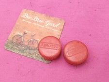 BENOTTO Embouts De Guidon ROUGE RED Bar-End Plugs Old Bike VINTAGE VELO 1980