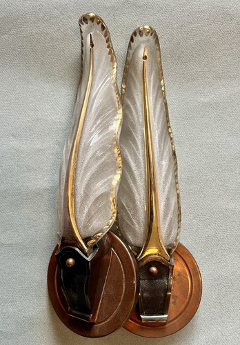 Appliques feuilles verre - , dg