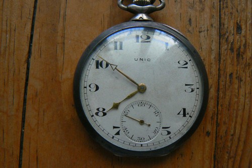Montre gousset argent massif - montre,