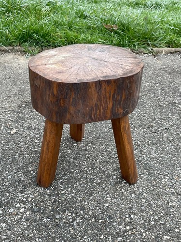 Ancien tabouret bas - tabouret,