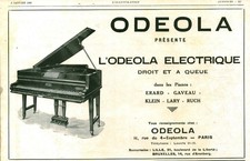 Publicité ancienne piano