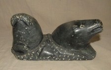 Sculpture d'art inuit pierre